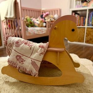 Woven Storybook Nursery Throw | Heirloom Style Crib Blanket | Cottagecore